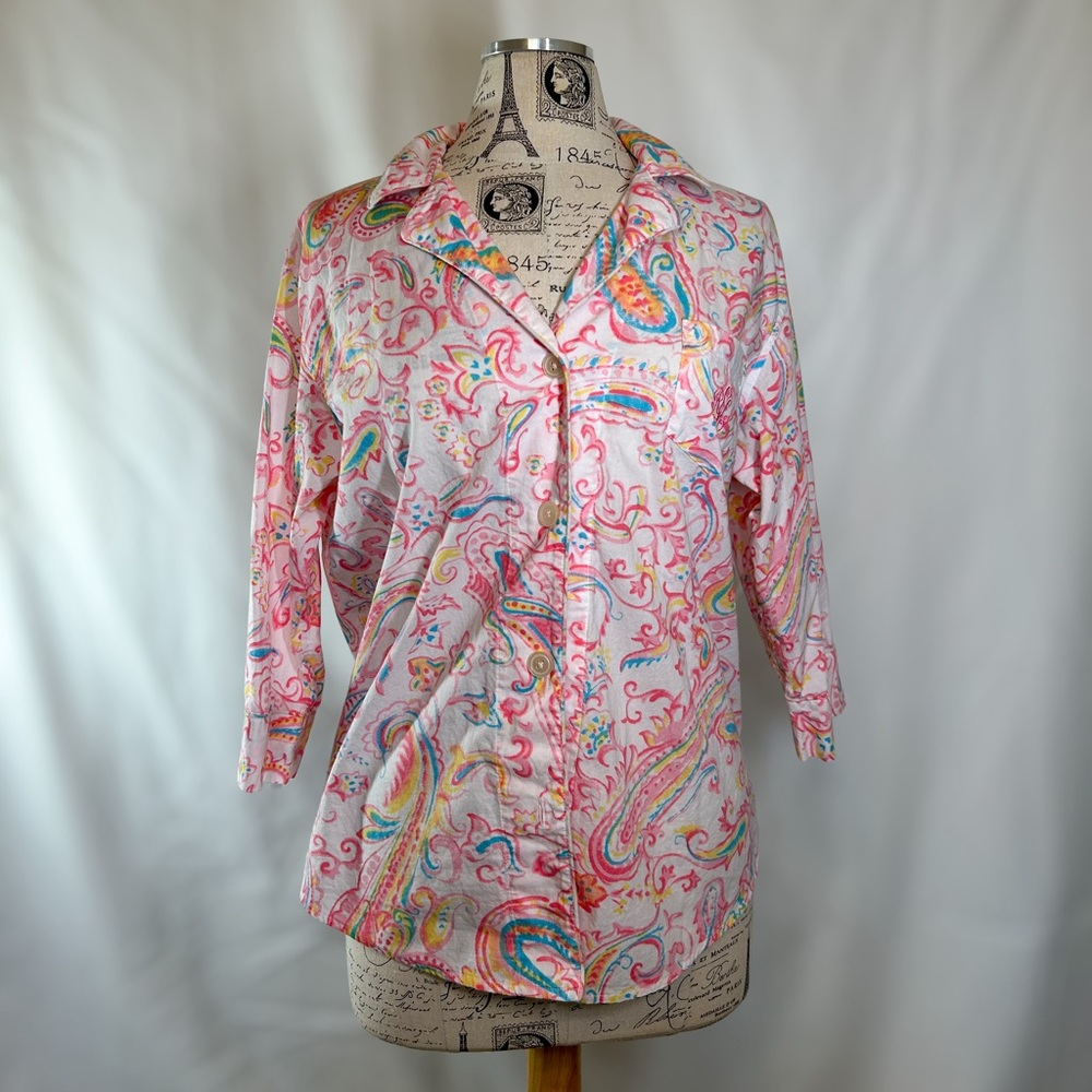 Ralph Lauren Paisley Women’s Button Down Blouse